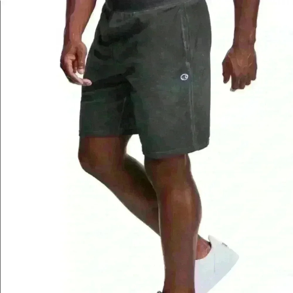 Champion Men's Pigment Dyed Jersey Short Stone Grey Size L Activewear gym - Picture 3 of 4